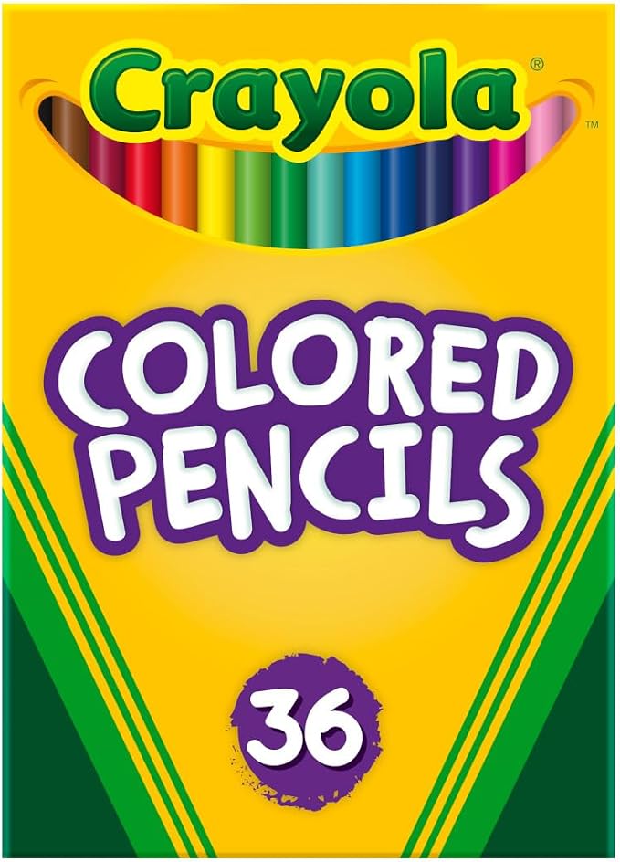 Crayola Colored Pencils, Kids Pencil Set, Pre-Sharpened Coloring Book Pencils by Crayola