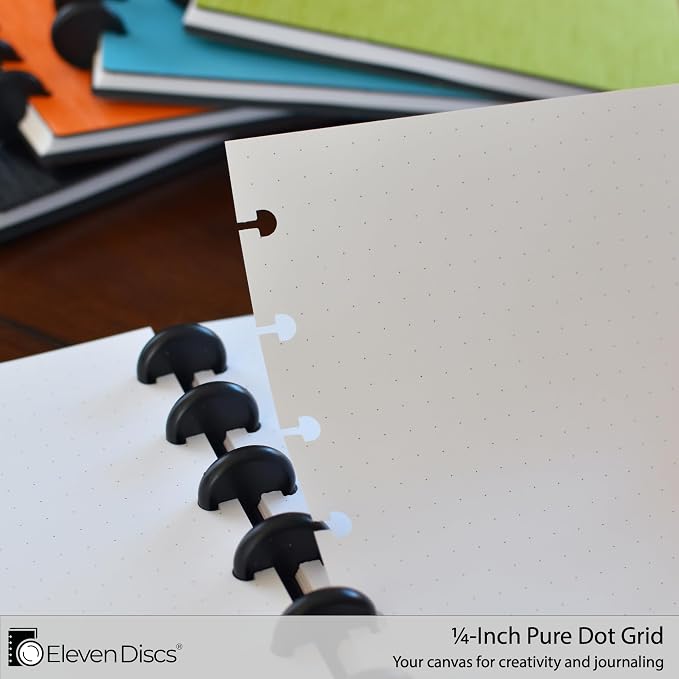 Eleven Discs Discbound Paper, Junior Size Pure Dot Grid Sheets - Image 3