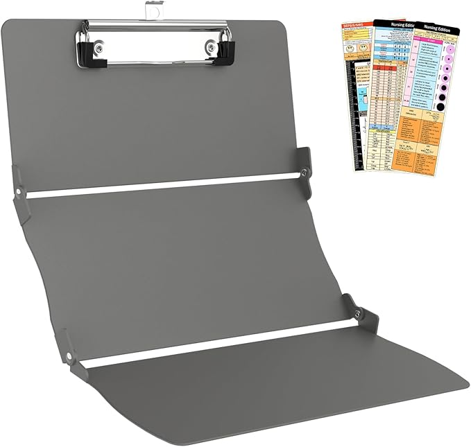 Trustnice Nursing Clipboard Foldable DIY Edition Medical Cheat Sheets Aluminum by Trustnice