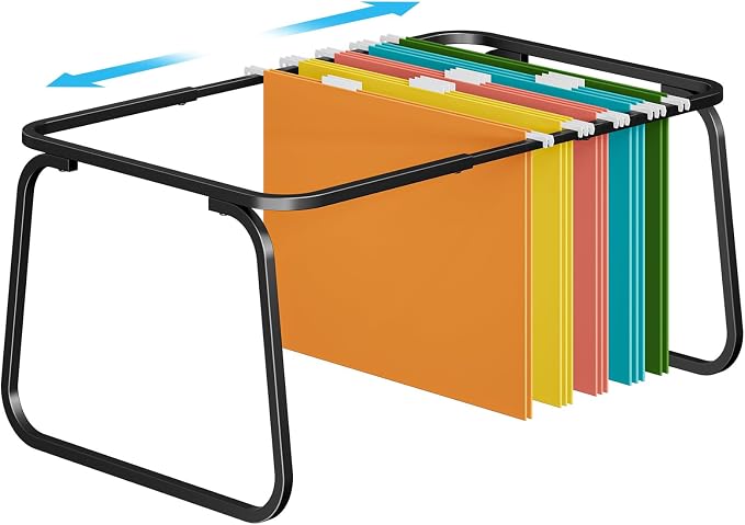 Marbrasse Hanging File Folder Frame, Adjustable Letter Size File Holder 16-25 by Marbrasse