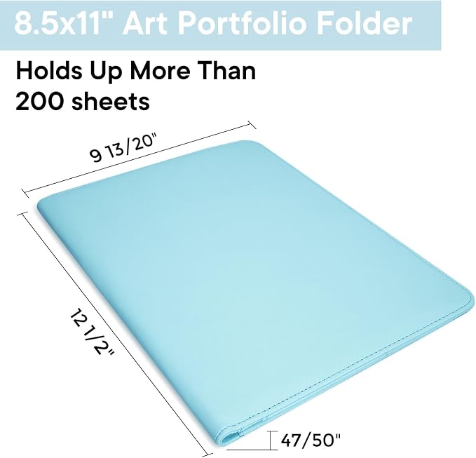Professional Padfolio with Clipboard, Faux Leather Portfolio Folder Binder - Image 3
