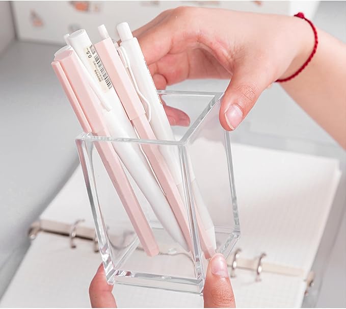 Cerpourt 3 Pack Clear Acrylic Makeup Brush Holder, Acrylic Cosmetic Brushes - Image 6