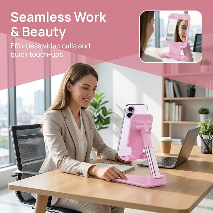 Phone Stand for Desk Cell Phone Holder Stands for iphones, Sakura Pink | Mini - Image 4