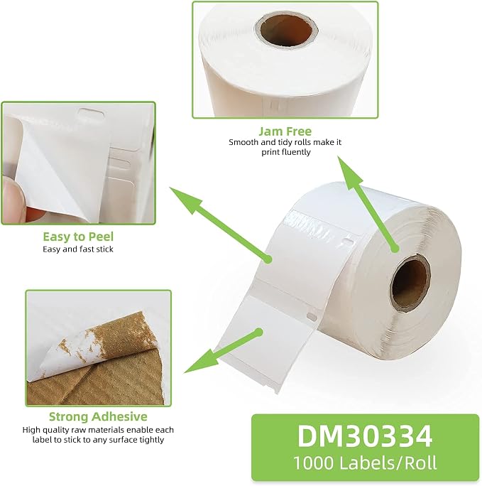 Compatible 2-1/4" x 1-1/4" Direct Thermal Labels Replacement - Image 4