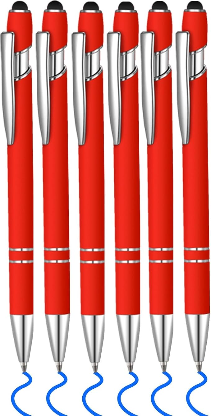 6 Pcs Blue Ink Ballpoint Pen by Lragvtbk