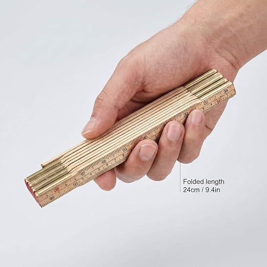 QWORK Folding Wood Rule, 6 FT 6 Inch Foldable Ruler - Image 7