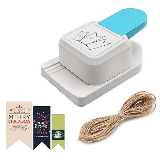 3 in 1 Craft Tag Punch Gift Tag Paper Punch，Paper Craft Tag Punch 1.5" 2" 2.5" by XHKDSYMC