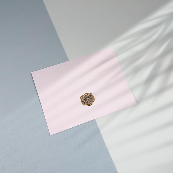 50 PCS Blush Pink Colorful A7 Envelopes - Image 4