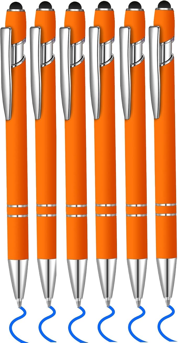 6 Pcs Blue Ink Ballpoint Pen by Lragvtbk