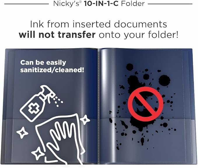 Nicky's® Multi Pocket Organizer, 10 or 14 Page Folder, Waterproof, Patented - Image 6