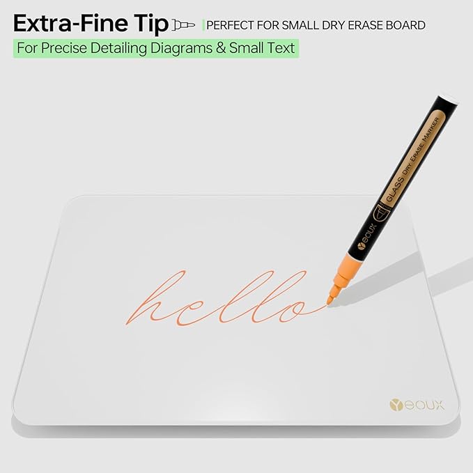 YEOUX Dry Erase Markers for Glass Board | Neon Colors, No Residue | Whiteboard - Image 3