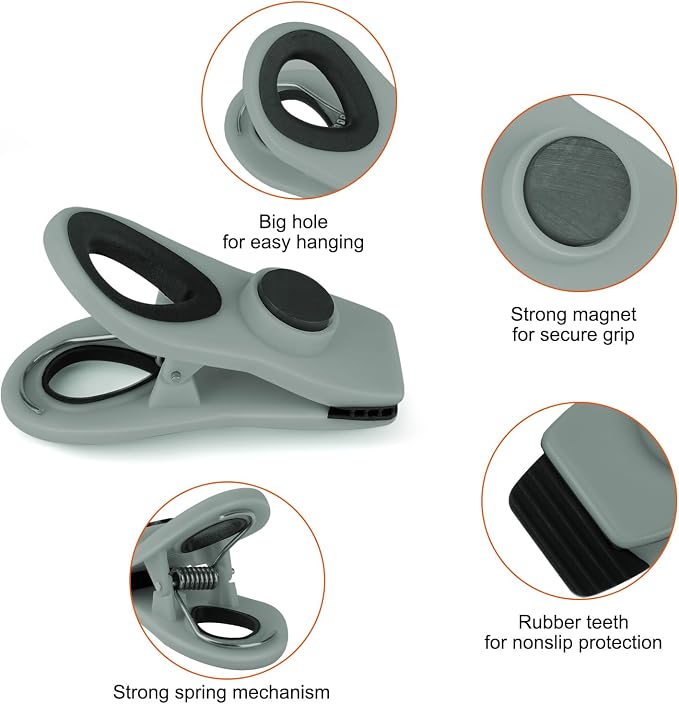 TACGEA Chip Clips, Magnetic Bag Clips - Image 7