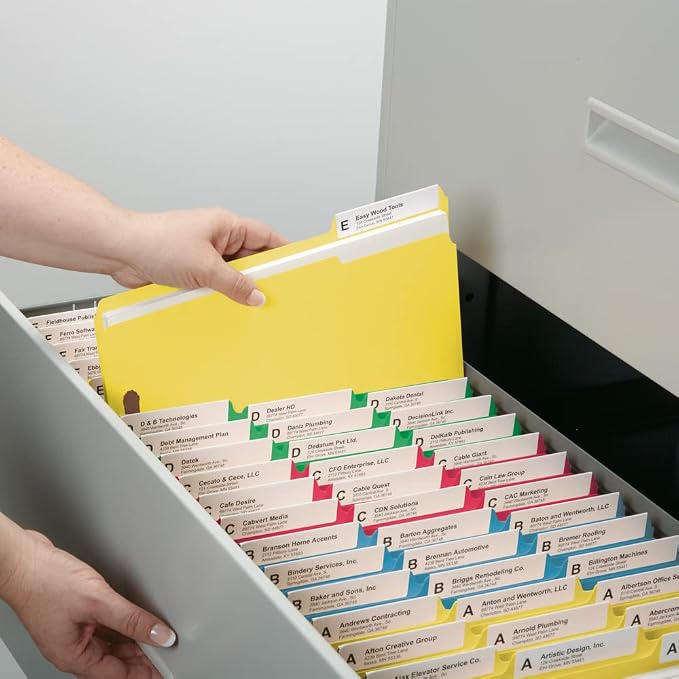 Smead Fastener File Folders, Reinforced 1/3-Cut Tabs, 2 Fasteners, Letter Size - Image 7