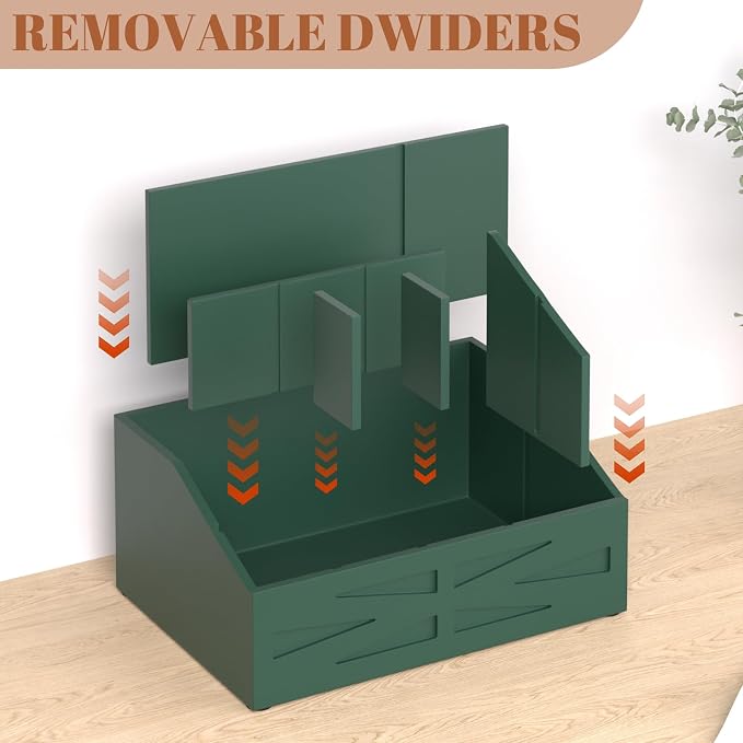 Wood Mail Organizer Countertop, Farmhouse Desk and Kitchen Countertop Storage - Image 7