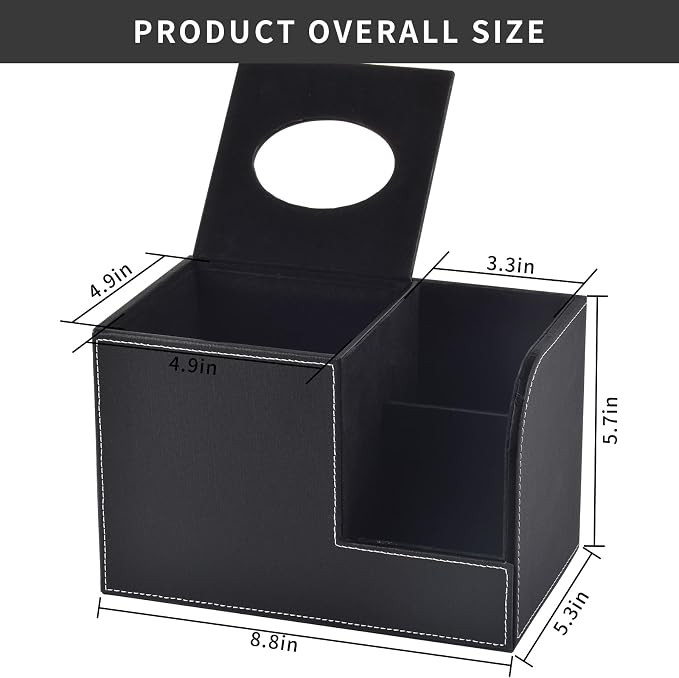 PU Leather Tissue Box Cover - Image 2