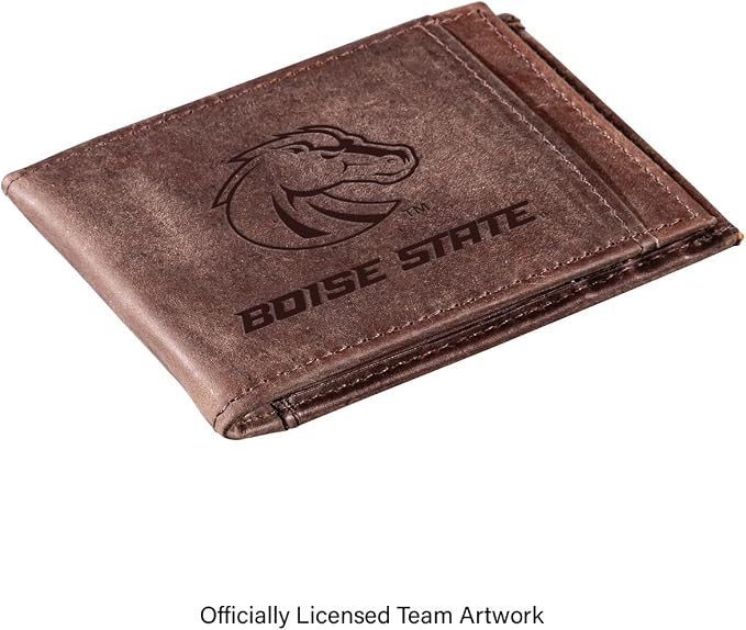 Team Sports America NCAA Boise State University Front Pocket Slim Wallet - Image 2