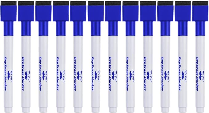Mr. Pen- Magnetic Dry Erase Markers, 12 Pack, Low Odor, Quick Dry, by MrPen