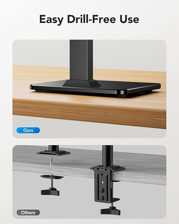 HUANUO Monitor Stand, Freestanding VESA Mount - Image 6
