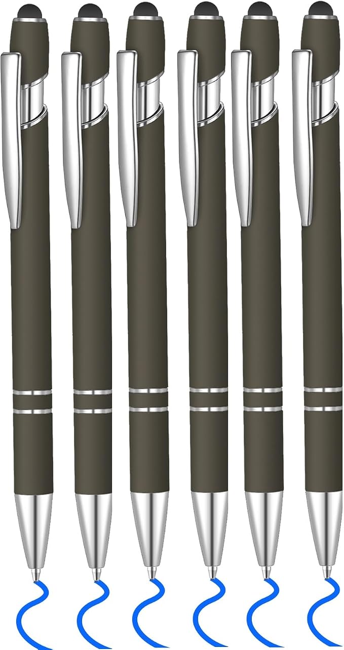 6 Pcs Blue Ink Ballpoint Pen by Lragvtbk