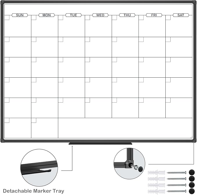 JILoffice Dry Erase Calendar Whiteboard - Image 2