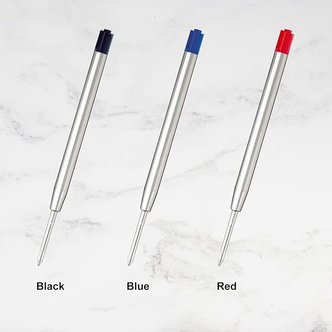Black Ink Pen Refills Ballpoint Black, 12 Pack Ballpoint Pen Refills Medium - Image 5