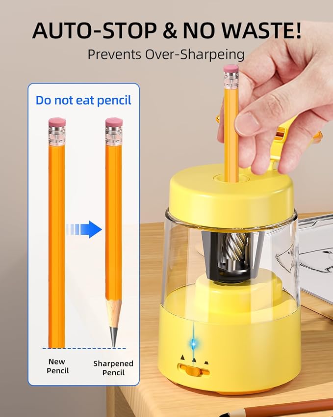 ZMOL Electric Pencil Sharpeners, Lion Pencil Sharpener - Image 4