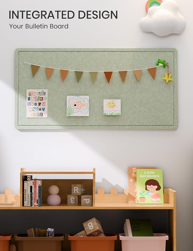 Bulletin Board, Foldable Felt Pin Board - Image 6