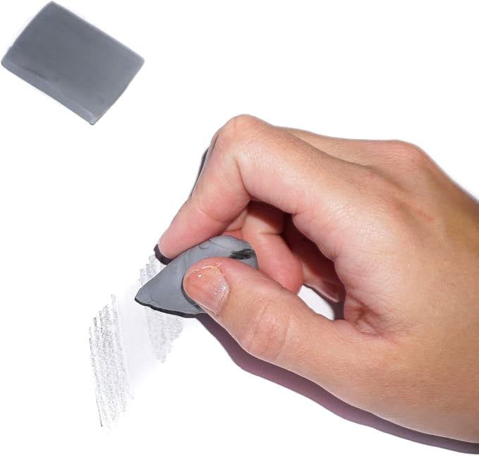 June Gold 6 Gray Kneaded Erasers, and Brighten Your Sketches and Drawings - Image 4