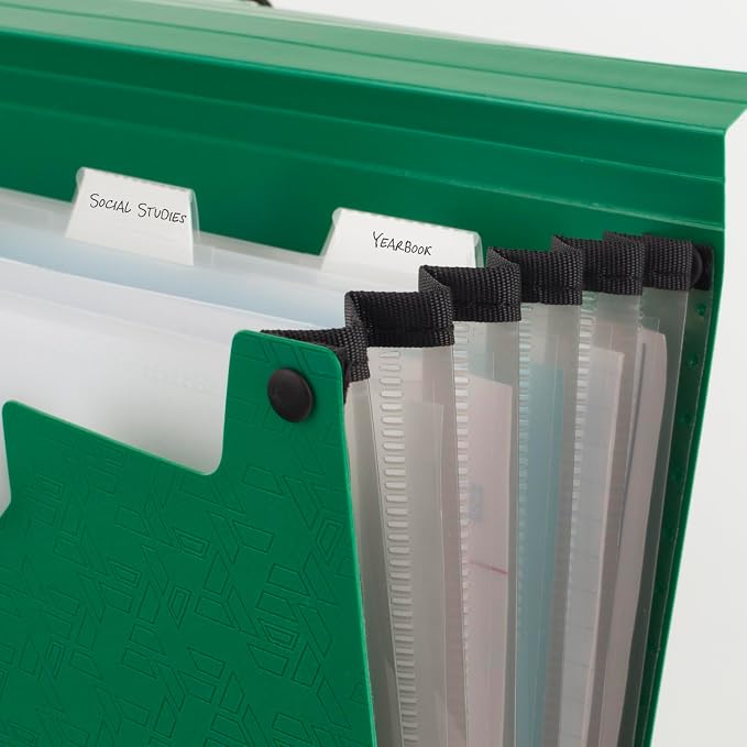 Five Star Expanding File Organizer, 6-Pocket Accordian File Organizer, Bungee - Image 2