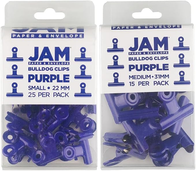 JAM PAPER Metal Bulldog Clips Combo Pack - Image 2