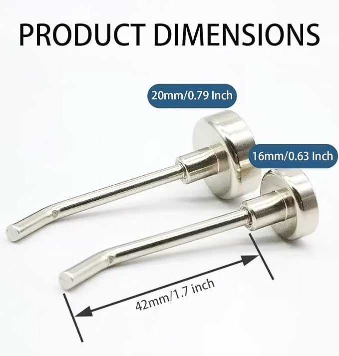 Strong Magnetic Hooks, 2.2 Inch Long, SS Magnet Hooks - Image 2