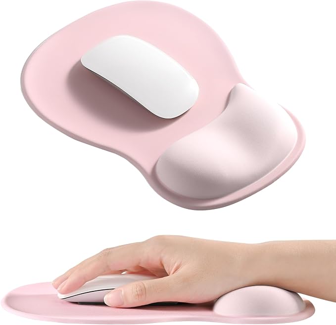 EooCoo Gel Wrist Rest Mouse Pad Ergonomic Middle Concave Design, Relieve Wrist - Image 8