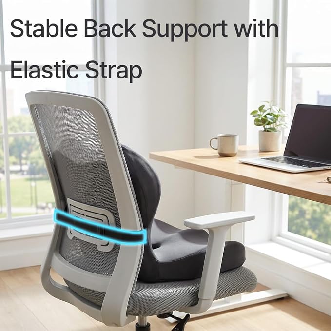 Navizam Lumbar Support Pillow for Office Chair – Seat Cushions for Office Chairs - Image 4