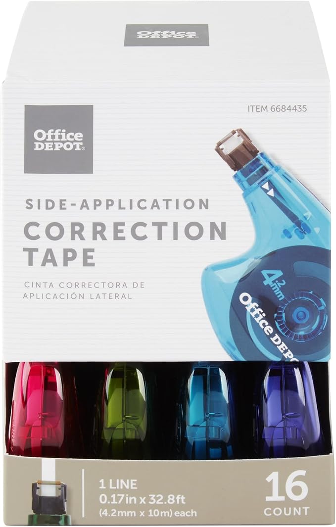 Office Depot® Brand Side-Application Correction Tape, 1 Line x 392" - Image 2