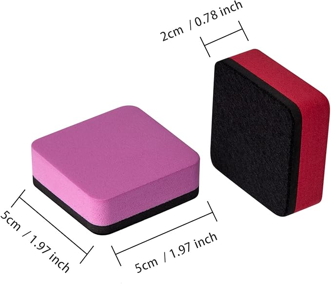 Dry Erase Erasers, Eeoyu 40 Pack Magnetic Whiteboard Dry Erasers Chalkboard - Image 2
