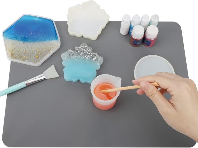 Gartful 2 Pack Silicone Crafting Mats, 15.7" x 11.8" Silicone Mat - Image 4