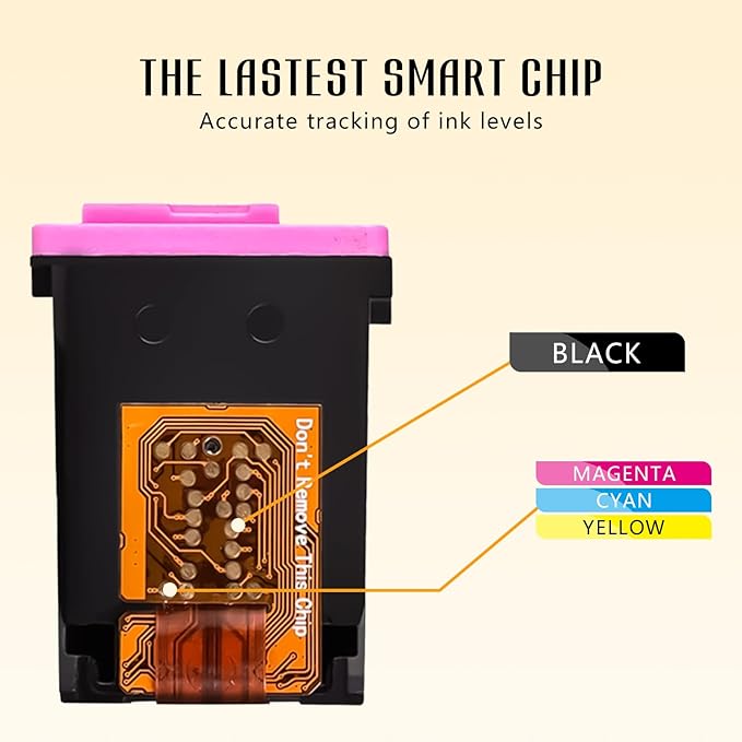 63 63XL 3830 4520 Printer Ink Cartridge for HP Black Ink 63 HP63XL for HP 63 XL Black Ink Cartridge High Yield Work for OfficeJet 3830 5255 5258 Envy 4520 4512 4513 4516 DeskJet 1112 1110 3630 Printer-DeskLoop Office