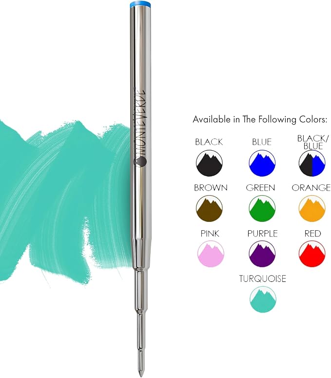 Monteverde USA Soft Ballpoint Refills to Fit Montblanc Pens, Medium Point - Image 4