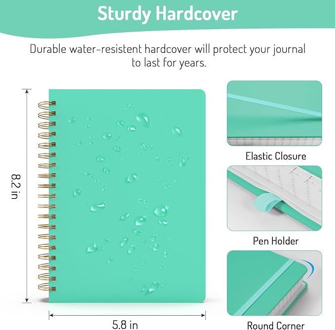 Forvencer Lined Spiral Journal Notebook - Image 6