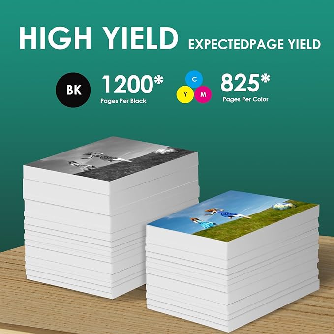 910 XL Ink Compatible with HP 910XL Ink Cartridges Combo Pack, 910XL Ink Cartridges for OfficeJet Pro 8010 8020 Series, Pro 8020, 8030 Series Printer 3JB41AN 4-Pack (BK/C/M/Y, 4 Pack)-DeskLoop Office