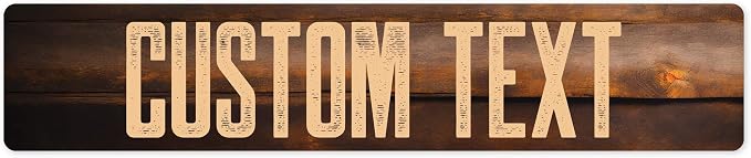 Custom Sign, Custom Street Sign, 11 Font Colors, 13 Font Styles, 4 Hole Options by MySignCenter
