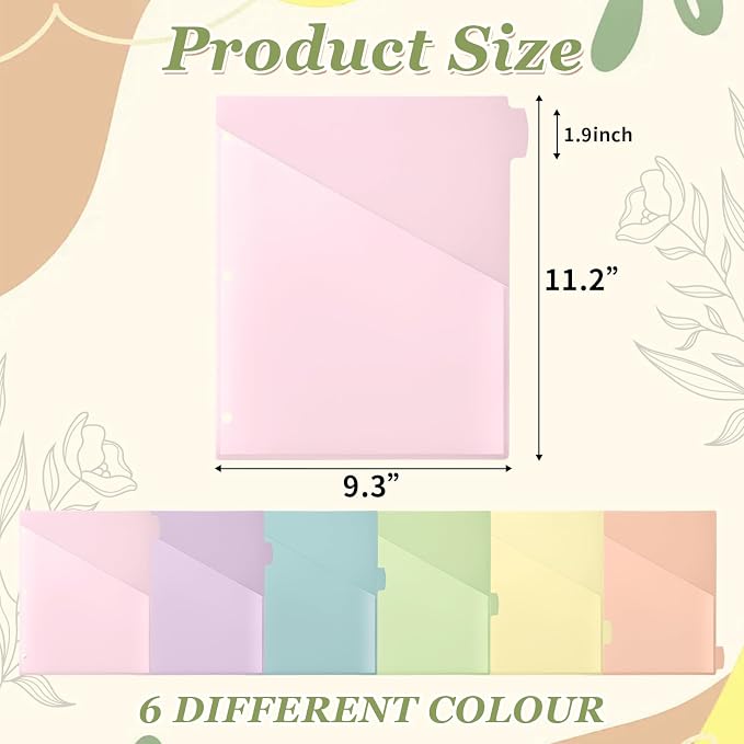 Epakh 12 Pcs Binder Dividers for 3 Rings Binders Index Dividers - Image 2