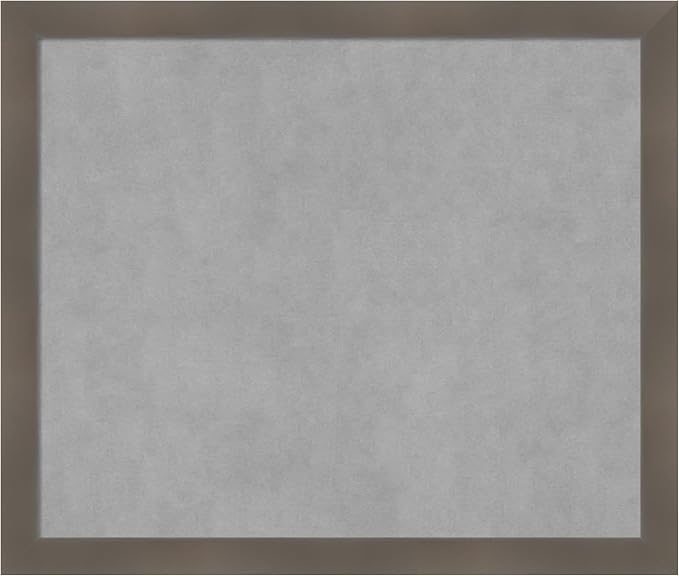 Amanti Art Grey Framed Magnetic Board 22x26 Medium Vision Board by AmantiArt