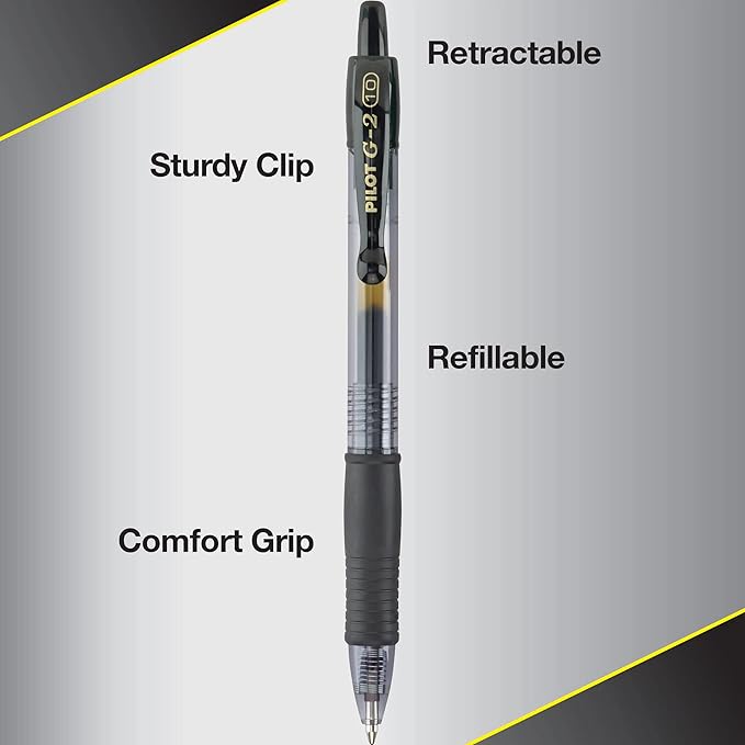 Pilot G2 Premium Refillable & Retractable Rolling Ball Gel Pens, Bold Point - Image 4
