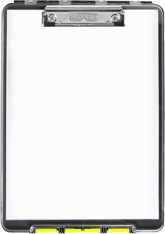 Dexas Clearview Clipcase Clipboard, 13.75 x 9.5 in, Stay Organized & Dry. Ideal by Dexas