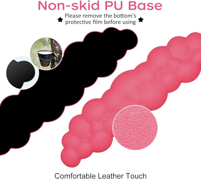 JIKIOU Upgrade Leather Cloud Keyboard Wrist Rest, Cloud Wrist Rest - Image 5