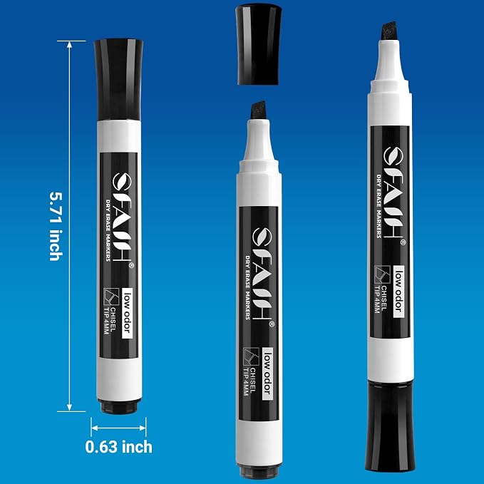 SFAIH Dry Erase Markers Chisel Tip - Image 7