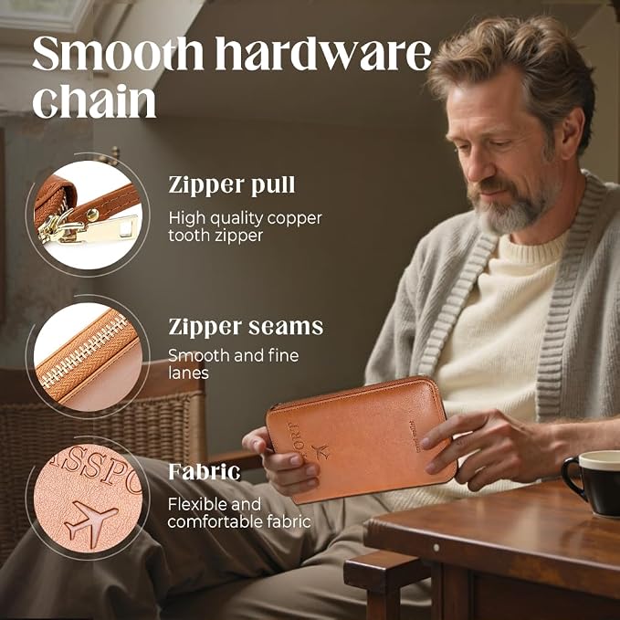Multi-Functional RFID Passport Wallet, RFID Passport Holder - Image 3
