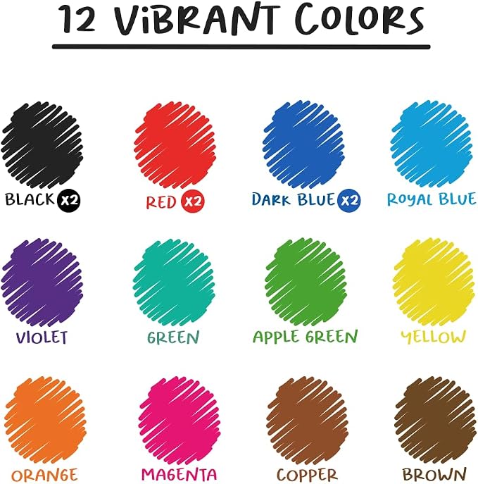 Chalkola Dry Erase Markers Fine Tip | Thin Point Dry Erase White Board Pens - Image 9