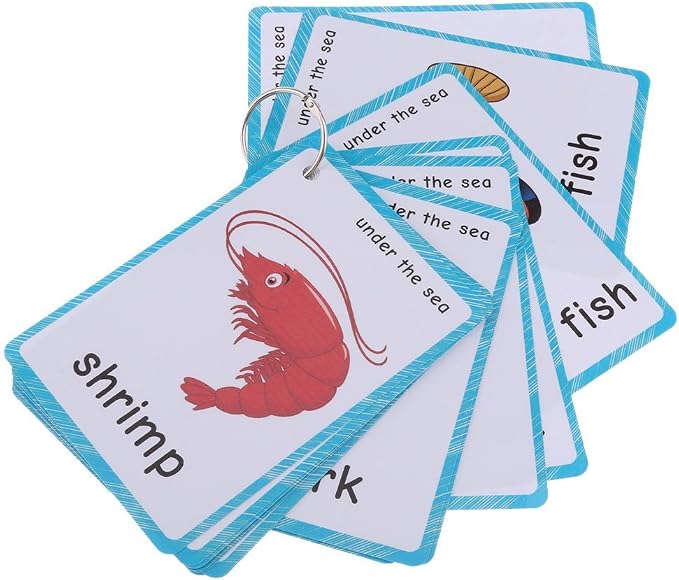 20 pcs Sea Animals Flash Cards for Toddlers | Marine Animals Learning Cards & by SANTSUN